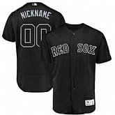 Boston Red Sox Majestic 2019 Players' Weekend Flex Base Roster Customized Black Jersey,baseball caps,new era cap wholesale,wholesale hats